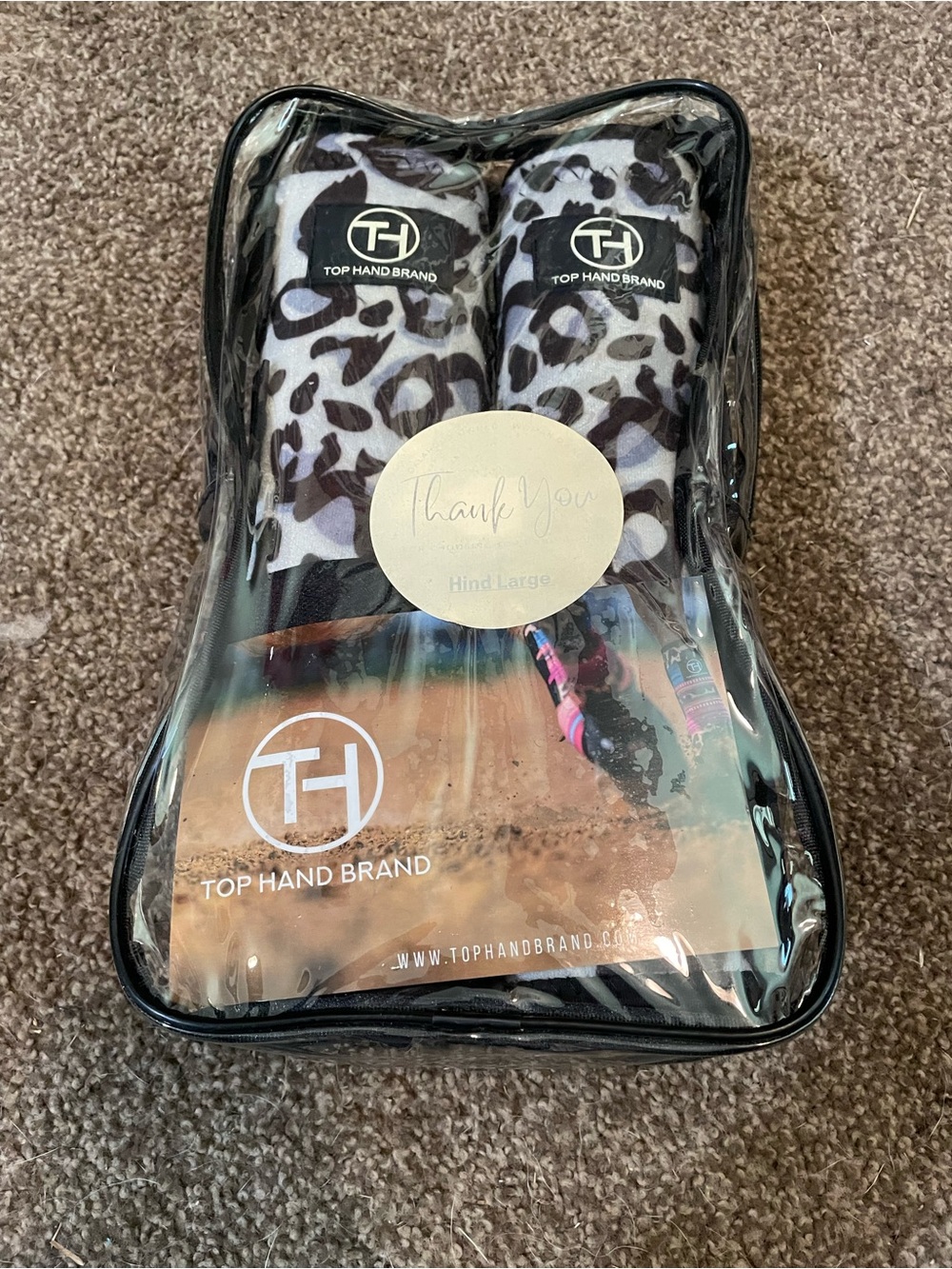 Top Hand Brand Leopard Print Horse sport Boots